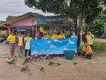 โครงการจิตอาสาเก็บขยะและตัดหญ้าสองข้างทางถนนสาย 317
