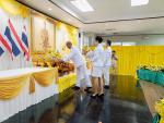 พิธีถวายเครื่องราชสักการะและวางพานพุ่ม และพิธีถวายพระพรชัยมง